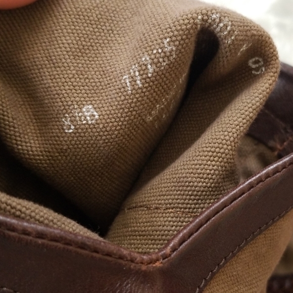 Frye Brown Leather And Canvas Boots - Picture 8 of 8